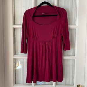 Salaam tunic top mini dress Red EUC L Large 12 14 16